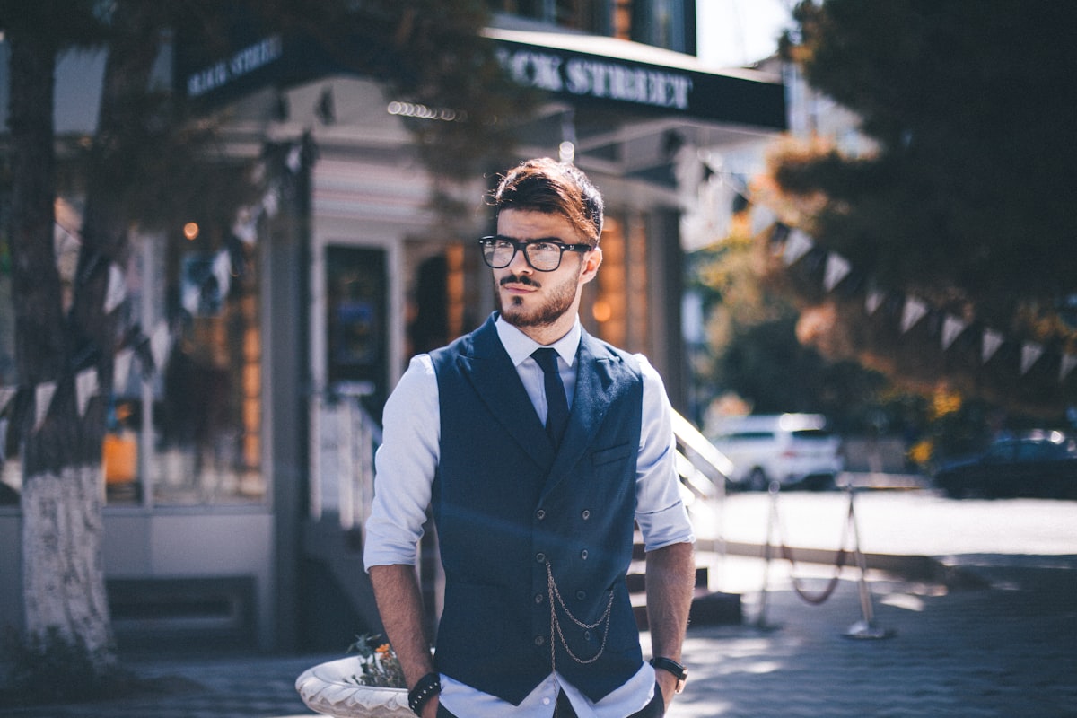 Denim jacket layering